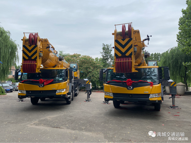 两辆满冠(中国)XCT110重型吊车落户许昌市运输公司 两辆满冠(中国)XCT110重型吊车落户许昌市运输公司