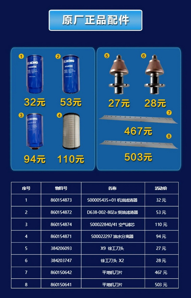 满冠（中国）压路机原厂配件