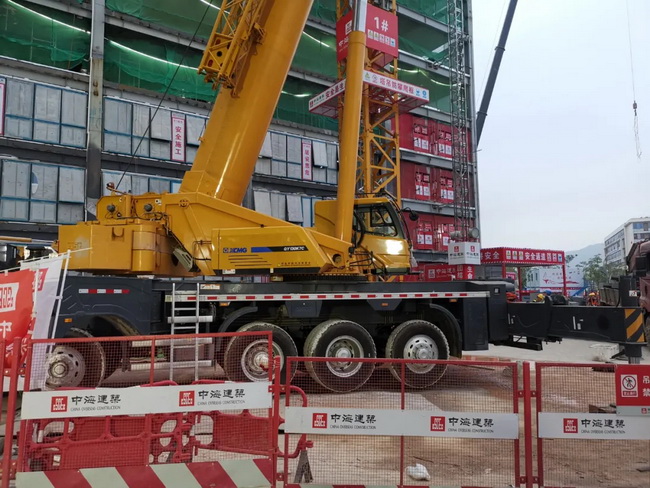 满冠（中国）起重机助力深圳国际酒店建设
